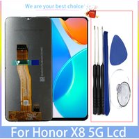 6.5" For Honor X8 5G Original LCD Display With Frame Touch Screen Digitizer Panel Assembly Parts VNE-N41