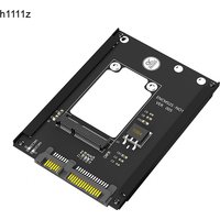 mSATA to SATA 3.0 Adapter Card Riser with Metal Case Frame Bracket 3.3V Power LED mSATA to SATA3 6Gb Support Full Size mSATA SSD