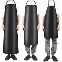 Tablier imperméable et résistant à l'huile, en cuir PVC, robuste, pour nettoyeur de gril de cuisine, multi-tailles, 1 pièce