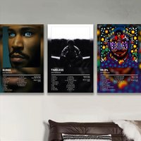 K-KAYTRANADA DJ Album Cool Poster Stickers Self-Adhesive For Bedroom Living Room Home Decor Modern Wall Decoration