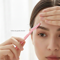 3-24Pcs Eyebrow Razor Set Facial Hair Remover Trimmer Face Shaver Dermaplaning Tool Safety Blade Shaper Makeup Beauty Kit