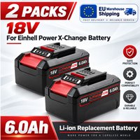18V 6,0Ah Li-Ionen-Akku kompatibel mit Einhell Power X-Change 4511396 4511437neu PXBP-600 PX-BAT52 Ersatzakku für kabellose Elektrowerkzeuge