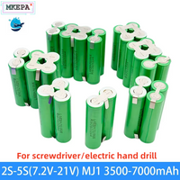 MJ1 18V 2S1P 1S3P 3S2P 4S2P 5S2P 8.4V 3.7V 10.8V 16.8V 18V MJ1battery pack 18650 3500mAh battery for 18V screwdriver battery