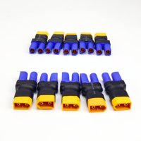 5/10PCS EC5/EC3 to XT60 Deans Male Female No Wire Connector Plug Adapter for RC FPV Vehicle Lipo Battery ESC