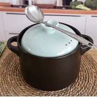 Household Clay Pot Stew Pot Soup Pot Gas High-temperature Resistant Ceramic Tile Stone Pot Kitchen Supplies