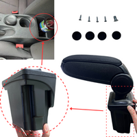 Armlehnenbox für SEAT LEON 1P 2005-2012, zentrale Armlehnen-Aufbewahrung, klappbar, komfortables Fahrzubehör