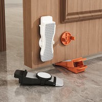 Adjustable Height Door Stopper Wedge Non-Slip Rubber for Home Office Windproof Anti-Collision Floor Protector for All Door Types