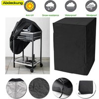 Housses de meubles de jardin anti-poussière, étagère carrée de Restaurant, couverture étanche pour barbecue, tissu Oxford 210D noir