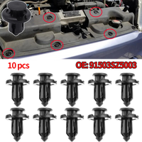 10Pcs Car Engine Cowl Rivet Grill Trim Clips 91503-SZ3-003 For Honda FR-V CR-V 2002 - 2016 Element Pilot spinki samochodowe