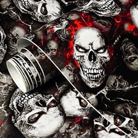 Skull Sticker Graffiti PVC Vinyl Wrap Film With Air Release Self Adhesive DIY Car Motorcycle Furniture Decoration Sticker
