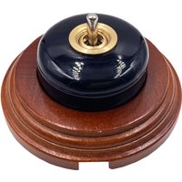 High Quality Wall Light Retro Ceramic Round Toggle Switch 2 Way Control For Home