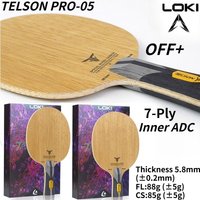 LOKI TELSON PRO-05 Inner ADC Table Tennis Blade OFF+ 5 Wood 2 Aramid Carbon Fiber Limba Face Ping Pong Paddle Loop & Fast Attack