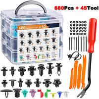 Auto Push Pin Bumper Retainer Clip Set Fastener Terminal Remover Tool Car Panel Radio Removal Clip Pliers Car Retainer Clips