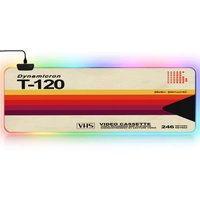VHS Mouse Pad Anime Gaming Mouse Pad LED Table Pads Backlit Rubber Desktop XXL RGB Desk Mats