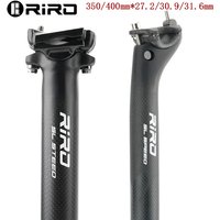 AliExpress riro Carbon Seatpost 27.2/30.9/31.6MM Mountain Bike Seat Tube 350Mm/400MM Ultralight Fixed Gear Bicycle Seat Poat Bike Accessories
