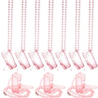 Team Bride to Be Mini Cowboy Boot Shot Glasses Necklace Set Wedding Bridal Shower Bachelorette Party Supplies Hen Party Gift