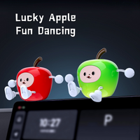 Car Dashboard Apple Ornament, Cute Wiggling Dancing Toy, Lucky & Peaceful Auto Decor