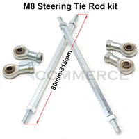 1pair 80mm-315mm Steering Tie Rod kit M8 Ball Joint For 49cc Electric Mini Kids ATV Go Kart Buggy Quad Dirt Pit Bike Accessories