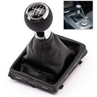 For AUDI S LINE A3 S3 8V 2012 2013 5 Gear 6 Speed Manual MT Car Shift Gear Knob With Leather Knob Car Styling