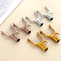 1pc Aluminium Alloy 3 Colors Clothes Rack Durable Home Accessories Laundry Hanging Fork Portable Clothes Airing Fork Support