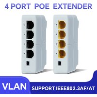 4 Port PoE Extender poe repeater for IP Port Transmission Extender for POE Switch NVR IP Camera