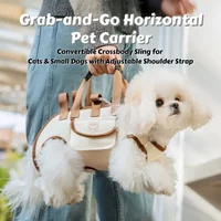 Dog Lift Harness Backpack for Small Dogs Sling Carrier with Handle Leash Pet Carrying Box Outdoor Walking Cats Carrying Supplies