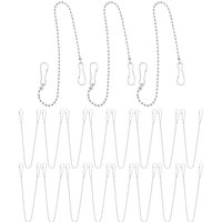 24Pcs Hanging Chains Strong Metal Chain Hooks for Billboards Wooden Signs Plant Hangers Lanterns Outdoor Indoor