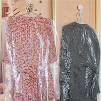 10 Pack Clear Garment Dust Covers Storage Bags Dustproof for Clothes Closet Organizer Transparent Plastic Garment Protector