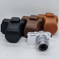 Leather case for OLYMPUS Pen E-PL3 E-PM1 EPL3 EPM1 With 14-42mm IIR Lnes Camera bag