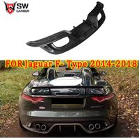 High Quality Carbon Fiber Rear Lip For Jaguar F-TYPE 2013-2019 Rear Bumper Lip Diffuser Back Bumper Spoiler Upgraded Body kit