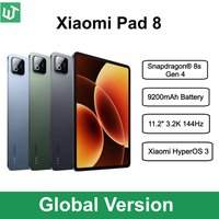 Global Version Xiaomi Pad 8 Tablet 11.2" LCD 3.2K 144Hz Display Snapdragon® 8s Gen 4 9200mAh Battery 45W Turbo Charging Mi Pad