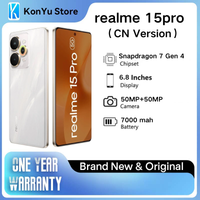 Realme 15 Pro(CN Version)Snapdragon 7 Gen 4 6.8" 144Hz 1.5K Display 50MP IMX896 OIS Camera 7000mAh 80W Fast Charging IP68 Water