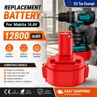 14,4V wiederaufladbarer Ni-MH-Akku 9800mAh / 12800mAh Ersatz-Akku für Elektrowerkzeuge von Makita PA14 1420 1422 1433 192600-1 6280D 6281D 6337D