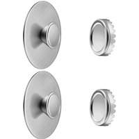 2Pcs Magnetic Soap Savers for Bar Soap Stainless Steel Soap Holder for Shower Wall and Kitchen Bathroom Easy Clean Self-Draining
