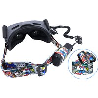 【C】1PCS Cartoon Head Band For FPV Flight Video Glasses V2 Graffiti Fixed Strap Replacement Headband Drone Accessories