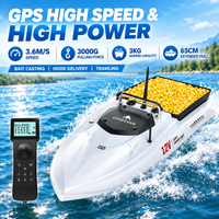 LOKEEVAN 2026 NEU D80B GPS Köderboot 46800mAh 12.6V Dual-System GPS+Beidou Doppelmotor Leistungsstarkes Zugnetz Trolling-Haken Angelboot