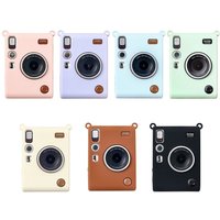 Solid Color Silicone Protective Cover for Fujifilm Instax Mini EVO Instant Camera Case Accessories Soft Shell Leather Protector