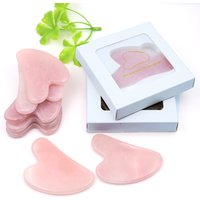 Natural Rose Quartz Gua Sha Massage Board Face Massager Scrapers Tool for Face Neck Back Body SPA Physical Therapy Guasha Tools