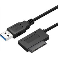 Mini Sata to USB 3.0 7+6PIN 13Pin Adapter Converter Cable Quick Data Transfe For Laptop Optical Drive CD/DVD ROM Slimline Drive