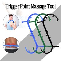 Trigger Point Massage Tool Manual Massage Cane Hook Muscle Knot Remover Shoulder Neck Back Leg Handheld Self Massager