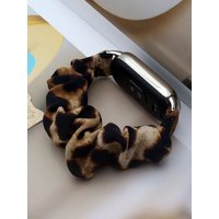 Mi Band 10 Watchband Scrunchies Bracelet for Xiaomi Smart Band 8/9/10 Strap Women Cloth Soft Fabric Dressy Wristband Elastic