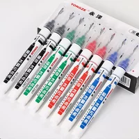 4 Colors 20mm Deep Hole Long Head Nib Markers For Metal Pen Waterproof Bathroom Woodworking Decoration Multi-Purpose