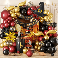 119pcsMagic Schoolthemed Balloon garland Arch set,suitable for birthday party decoration magic theme graduation party decoration