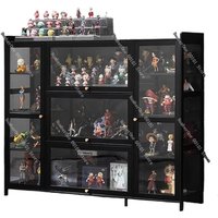 Acrylic Figurine Display Cabinet and Models,Non-glass Transparent Storage Shelf for Blind Boxes Decorative Collectibles