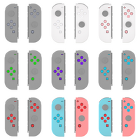 eXtremeRate Replacement ABXY Direction Home Capture + - Jelly Buttons, Two-Tone with Symbols for Nintendo Switch & OLED Joycon