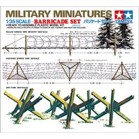 TAMIYA Scene Building Model Suite 35027 Barbwire infantry obstacle | Anti-tank obstacles Barricade Set 1/35
