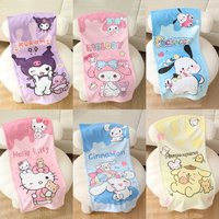Sanrio Family Beach Towel 2D Single Print Cute Home Decor Outdoor Accessory Soft Functional Cartoon-Themed Attractive Durable