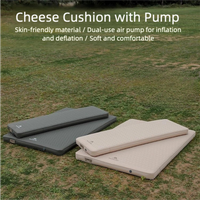 Mountainhiker Outdoor Camping with Air Pump Air Cushion Mattress Automatic Inflatable Bed Portable Outdoor Inflatable Mat Cheese