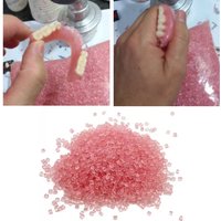500g Dental lab materials Acrylic denture teeth Blood Streak Simulation for false teeth Flexible Partial Pink