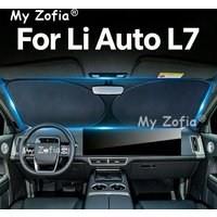 For Li Auto L7 2025 2026 Windshield Sun Shade UV Protection Heat Insulation Front Windshield Cover Foldable Accessories